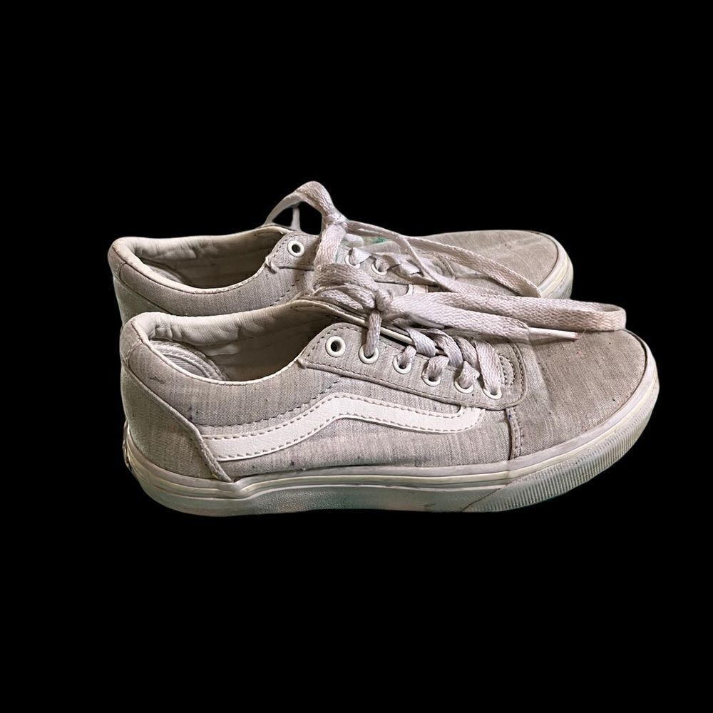 Vans Old Skool Speckle Jersey Grey White Women's‎ 7.5 Skater Shoes